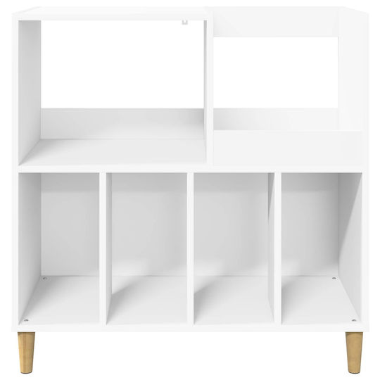 vidaXL Мебел Hi-Fi Бял 39.5x82x82.5cm