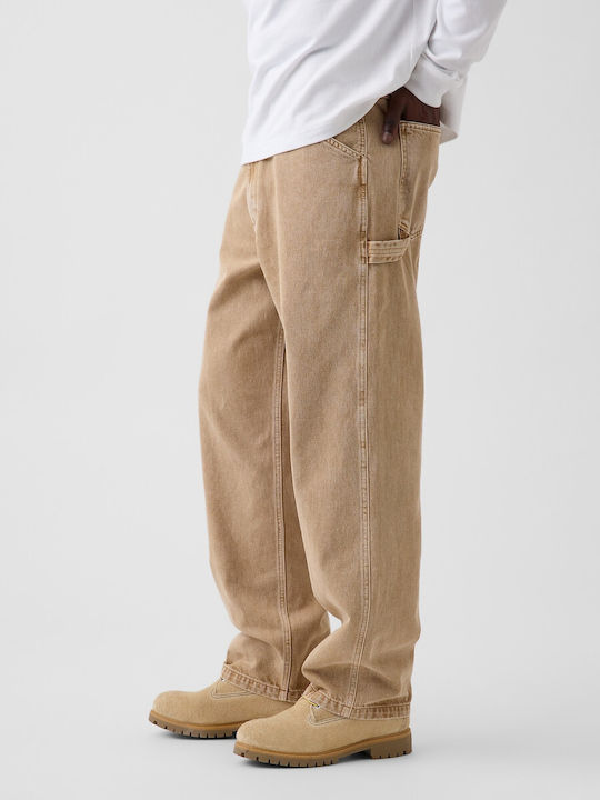 Men's Jeans Pants Slim Baggy Fit Gold Lurex