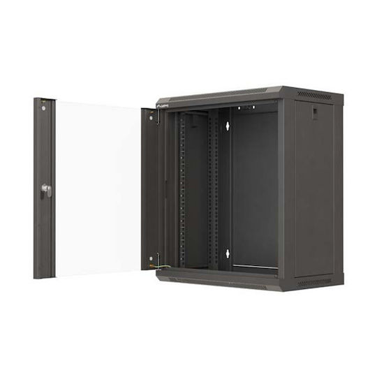 Lanberg Монтирана на стена Ракова кабина 19U 54x35cm Черна WF03-5312-10B