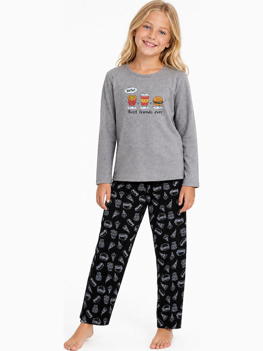 Comfort Pijama pentru copii din bumbac gri