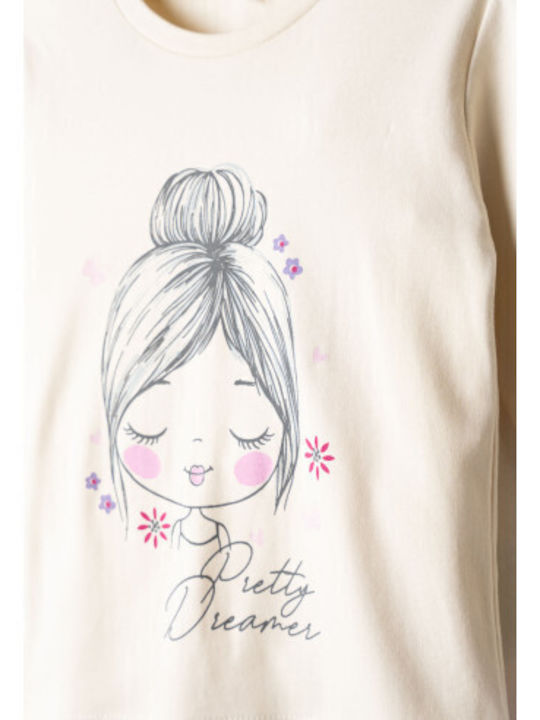 Hashtag Kids Winter Pajamas Ecru