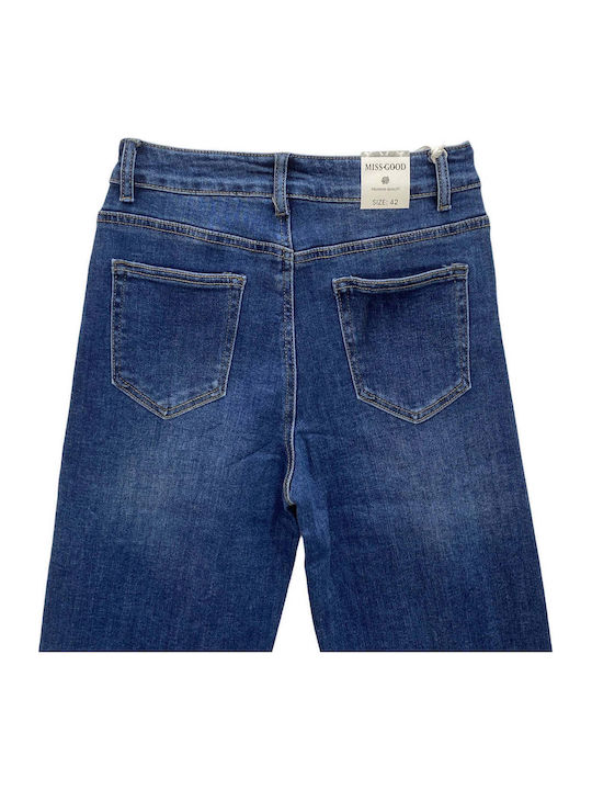 High Rise Women's Jean Pants in Wide Leg Style