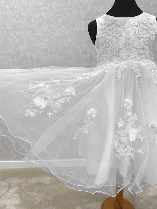 Girls Dress Tulle White