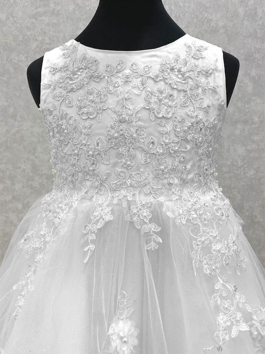 Girls Dress Tulle White