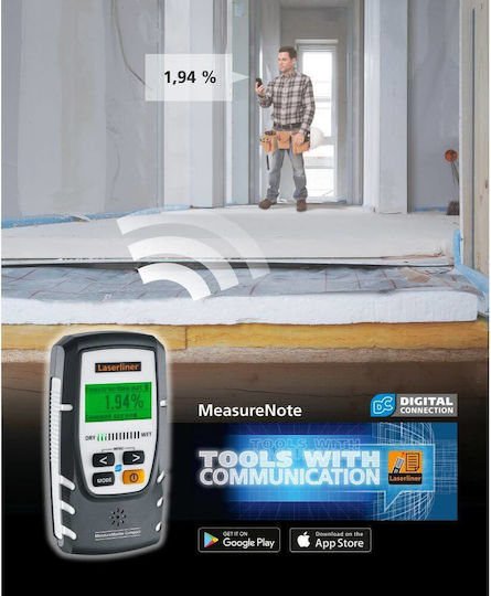 Laserliner LL-082.334A Ψηφιακός Μετρητής Υγρασίας Δομικών Υλικών / Ξύλου / Περιβάλλοντος