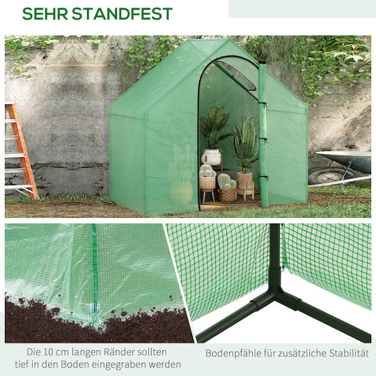 845-154V01 House Type Greenhouse 1.8x1x1.68m