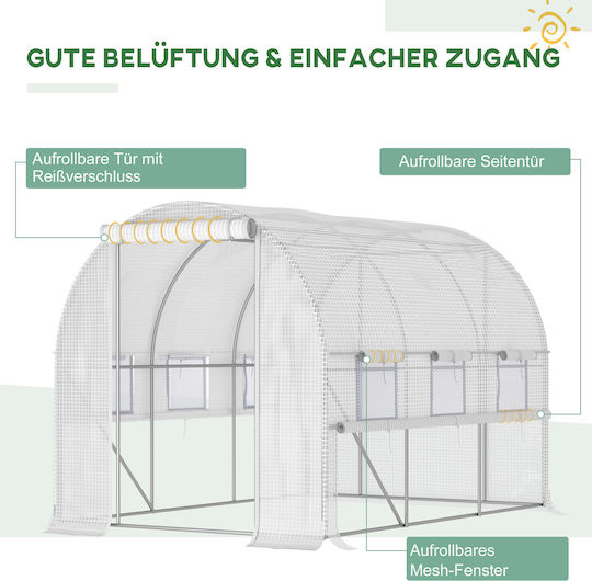 845-611WT Gewächshaus Tunnel 2.95x2x2m