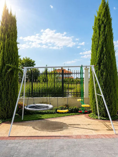 Kinder Schaukeln Garten Set 3 Plätze Nest & Schaukel Spielplatz