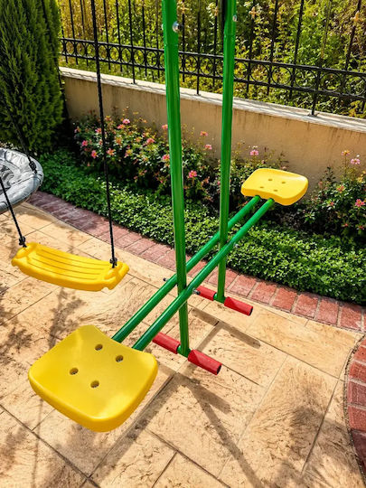 Kinder Schaukeln Garten Set 3 Plätze Nest & Schaukel Spielplatz