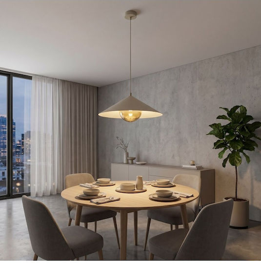 Emibig Beige Pendant Ceiling Light