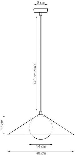 Emibig Beige Pendant Ceiling Light