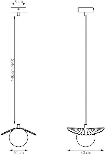 Emibig Black Pendant Ceiling Light