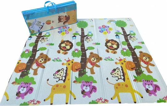 Детски килим Playmat 194смx156см 1см с височиномер и анатомичен жираф в гора