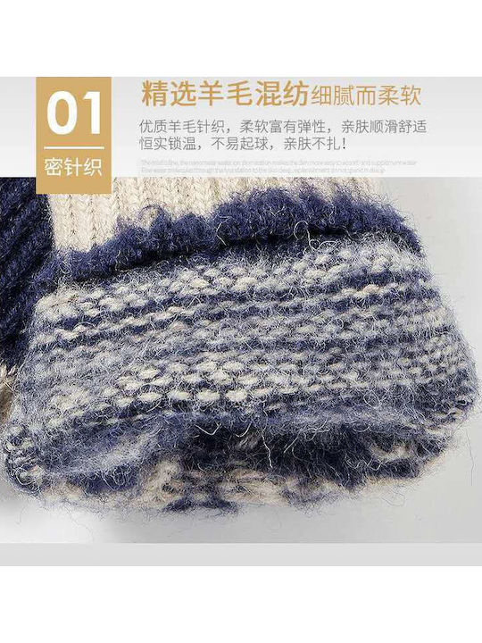 Schwarze Wolle Handschuhe