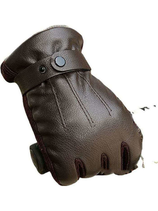 Braune Herren Lederhandschuhe