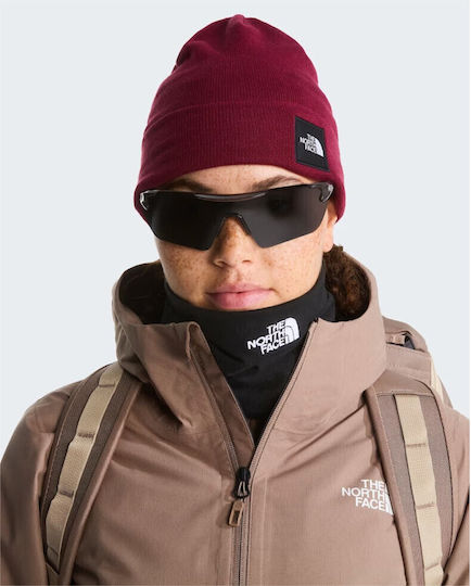 Dock Worker Recycled Beanie Unisex Mütze Geflecht in Burgundischer Farbe