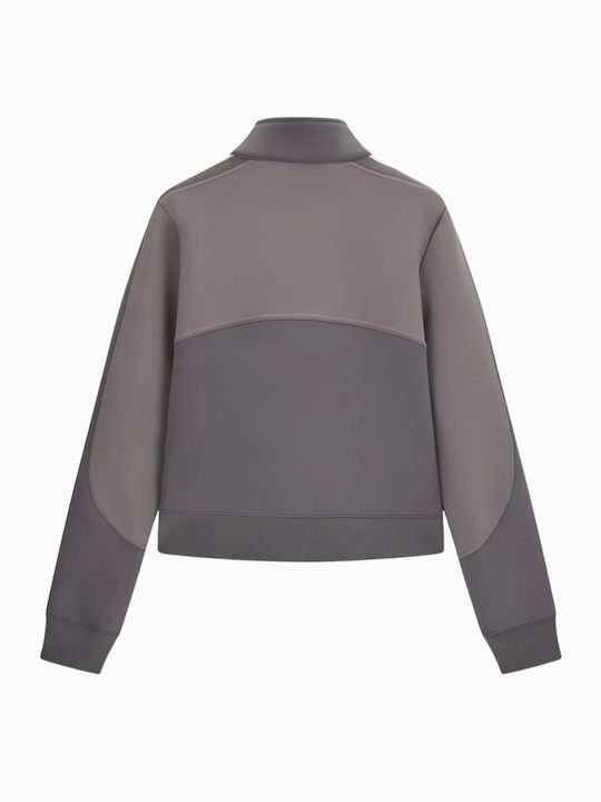 Kurze Damen Strickjacke Purple Fog
