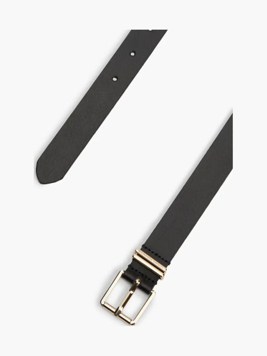 Leder Damen Gürtel Kette Schwarz