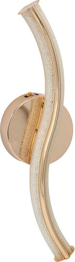 Keskor Wall Lamp with Integrated LED Gold 12x9x40cm