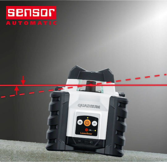 Laserliner Quadrum Compact 210S Περιστροφικό Αλφάδι Laser Κόκκινης Δέσμης 7.4V με Εύρος Εργασίας 40m