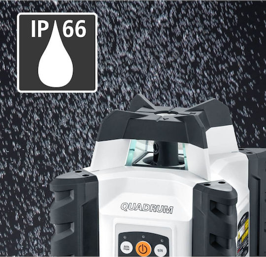 Laserliner Quadrum Compact 210S Περιστροφικό Αλφάδι Laser Κόκκινης Δέσμης 7.4V με Εύρος Εργασίας 40m