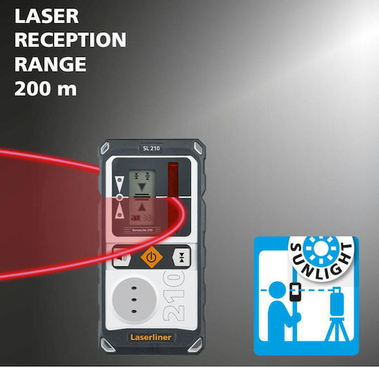 Laserliner Quadrum Compact 210S Περιστροφικό Αλφάδι Laser Κόκκινης Δέσμης 7.4V με Εύρος Εργασίας 40m