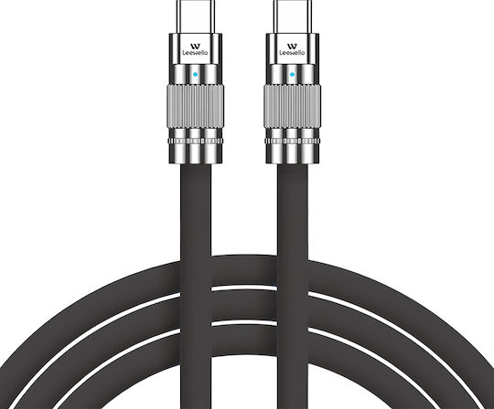 Leewello Leewello USB Typ-C Kabel USB-C Männlich - USB-C Schwarzes 2m