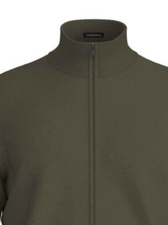 Men's Knitted Green Cardigan