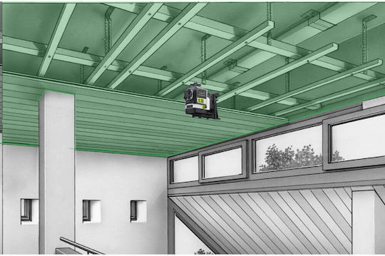 Laserliner Pro PowerPlane-Laser 3G Γραμμικό Αλφάδι Laser Πράσινης Δέσμης 18V με Εύρος Εργασίας 60m