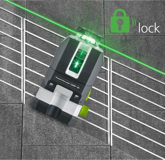 Laserliner Pro PowerLine-Laser G360P Rotary Laser Level with Green Beam 18V with Working Range 60m