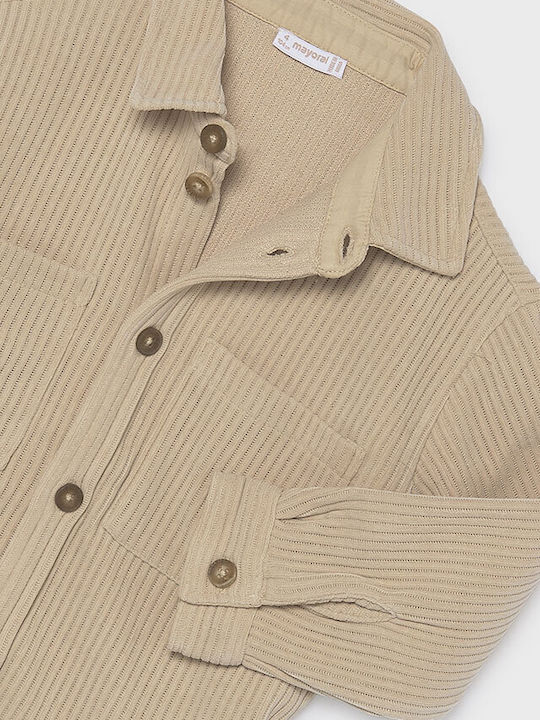 Kids Long-sleeved Shirt Beige