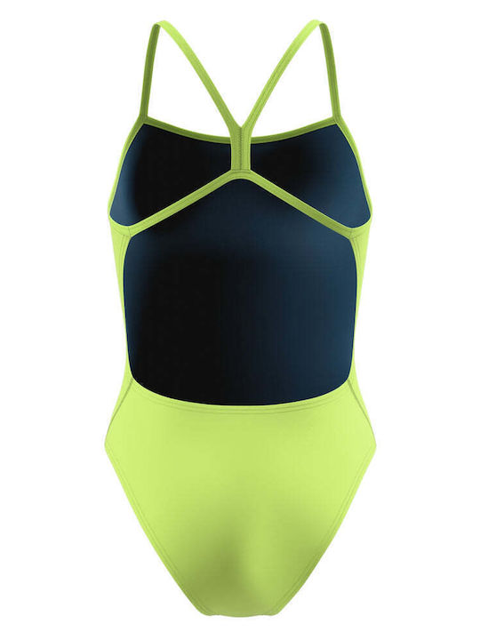 Costum de baie întreg verde-lămâie