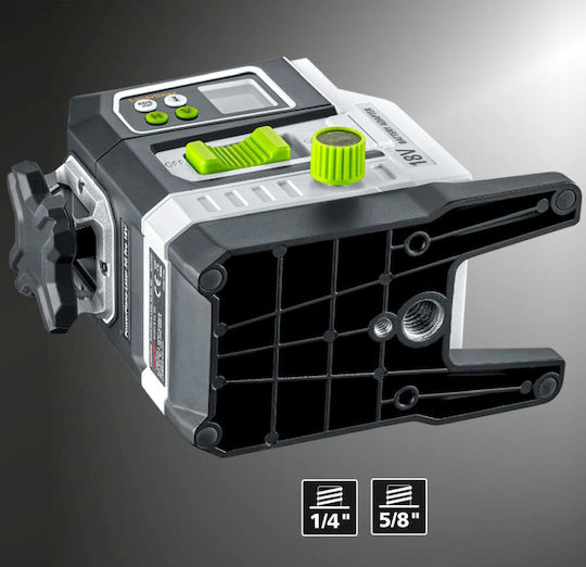 Laserliner Pro PowerPlane-Laser 3G Rotary Laser Level with Green Beam 18V with Working Range 60m