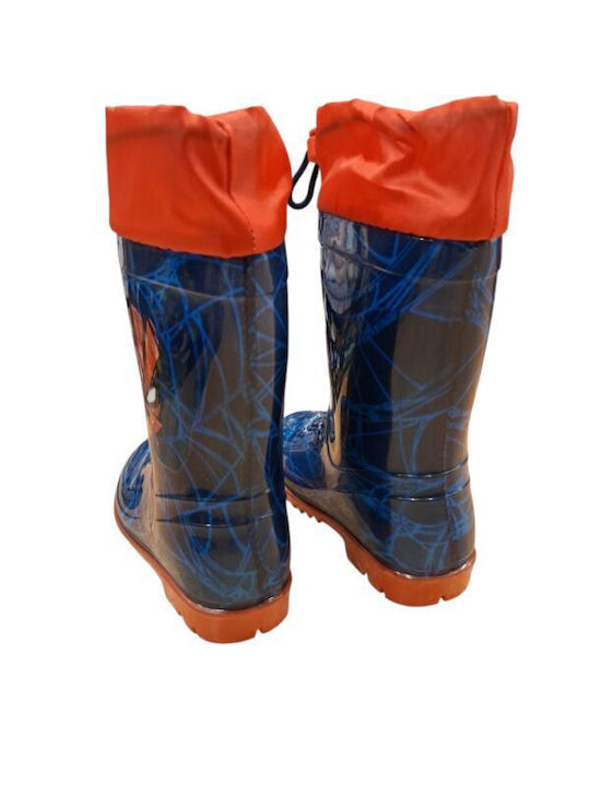 Cizme de cauciuc copii Spiderman Albastre