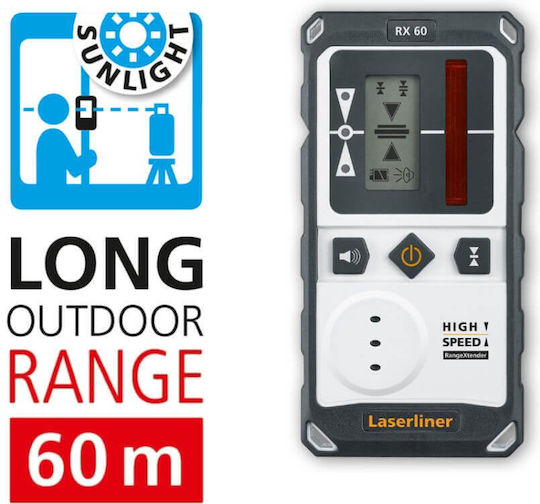 Laserliner Duraplane 360 Set Περιστροφικό Αλφάδι Laser Κόκκινης Δέσμης 7.4V με Εύρος Εργασίας 1.75m