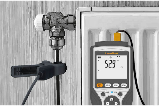 Laserliner Thermomaster Plus Set Digitales Thermometer Doppeltemperaturmesser
