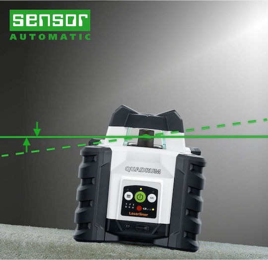 Laserliner Quadrum Compact GT M300 S Περιστροφικό Αλφάδι Laser Πράσινης Δέσμης 7.4V με Εύρος Εργασίας 40m