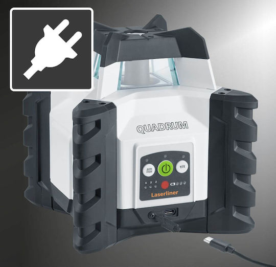 Laserliner Quadrum Compact GT M300 S Περιστροφικό Αλφάδι Laser Πράσινης Δέσμης 7.4V με Εύρος Εργασίας 40m