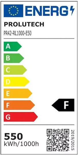 Prolutech Bandă LED Impermeabilă 220V Lumină Alb Natural 50m Tip SMD2835 cu Sursă de Alimentare