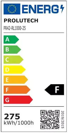 Prolutech Bandă LED Impermeabilă 220V Lumină Alb Natural 25m Tip SMD2835