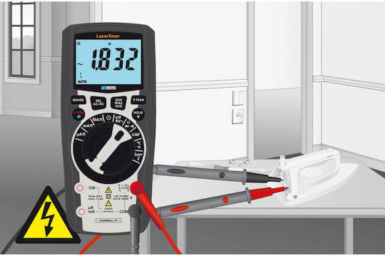 Laserliner Laserliner Digitalmultimeter mit Messung AC / DC / Widerstand / Kapazität / Temperatur