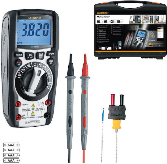 Laserliner Laserliner Digitalmultimeter mit Messung AC / DC / Widerstand / Kapazität / Temperatur