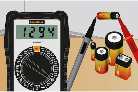 Laserliner Laserliner Digitalmultimeter mit Messung AC DC und Widerstand