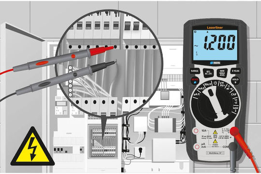 Laserliner Laserliner Digitalmultimeter mit Messung AC / DC / Widerstand / Kapazität / Temperatur