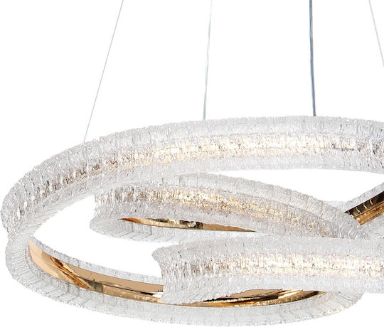 Keskor Ceiling Light Gold LED 54x54x15cm