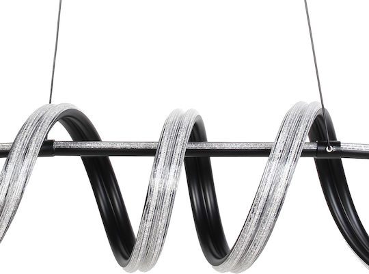 Keskor Black LED Pendant Ceiling Light 96x25x25cm