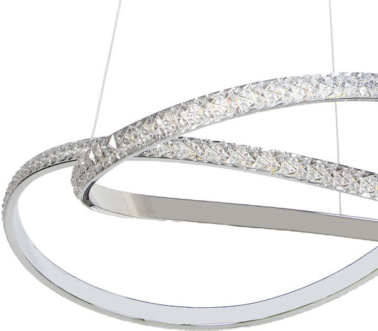 Keskor Keskor Deckenleuchte Silber LED 50x50cm
