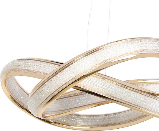 Keskor Ceiling Light Gold LED 59x59x16cm