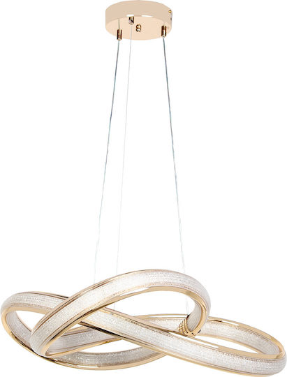 Keskor Ceiling Light Gold LED 59x59x16cm