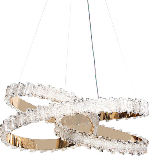 Keskor Ceiling Light Gold LED 50x50x15cm